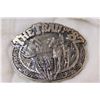 Image 2 : Calgary Stampede 1987 Belt Buckle (Solid Brass) - The Trail from Stampede Ranch to Calgary