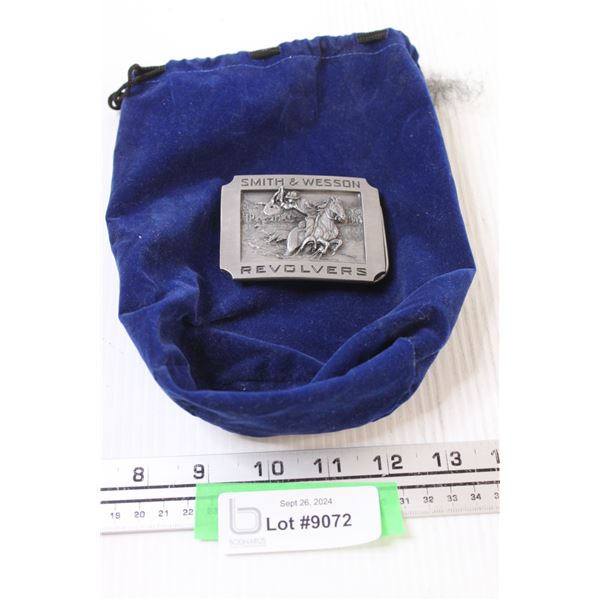 Smith & Wesson 1990 Revolvers Belt Buckle in Bag