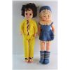 Image 2 : Vintage 1960s Regal Canada 24'' Walking Doll- Model 248T with Blue Bonnet, Dress and Socks - 24'' Mo