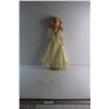 Image 1 : Beautiful 1960s 20'' Regal Doll- Model 207f - Moveable with Original Yellow Gown and Brooch/White Hi