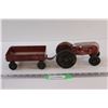Image 1 : Cockshutt Lincoln Model 30 Toy Tractor & Wagon - as is