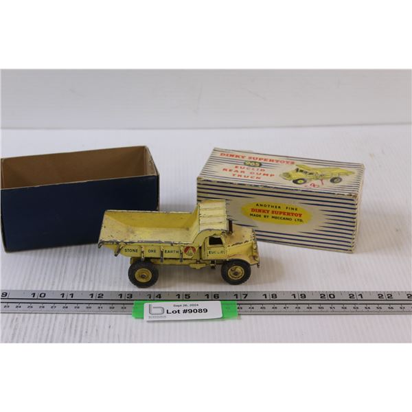Dinky Toy Euclid Rear Dump Truck - 1:24 Model Scale Die Cast Truck in Box