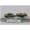 Image 1 : Lesney Ford Prefect Car & Meteor Sportsman Boat & Trailer - 1:64 Model Scale Die Cast