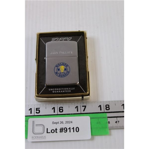 ^ Walker McDonald Zippo Lighter in Case