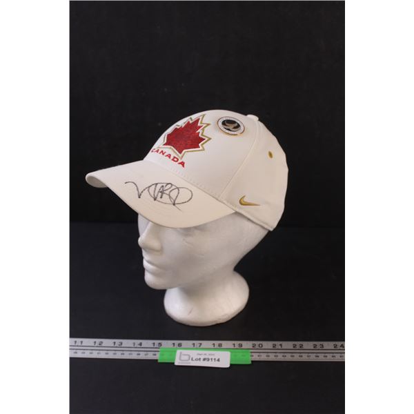 Mike Babcock Coach Signed Team Canada Baseball Hat