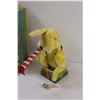 Image 2 : Trumpet Playing Bunny w/Bell in Box - Needs Batteries, as is