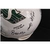 Image 3 : *Saskatchewan Roughriders Helmet 2002 - Signed: # 20, 74, 67, 89, 42, 68, 98, 72, 60, 20, ?)