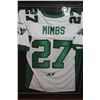 Image 4 : * Mimbs # 27 Saskatchewan Roughriders Jersey Framed & Signed - 40" x 32" x 3"