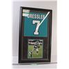 Image 1 : * Dressler # 7 Saskatchewan Roughriders Photo in Frame - 30.5" x 18"