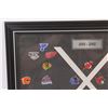 Image 2 : NHL Pin Collection - 2001-02 in Frame - 16" x 13"