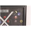 Image 3 : NHL Pin Collection - 2001-02 in Frame - 16" x 13"