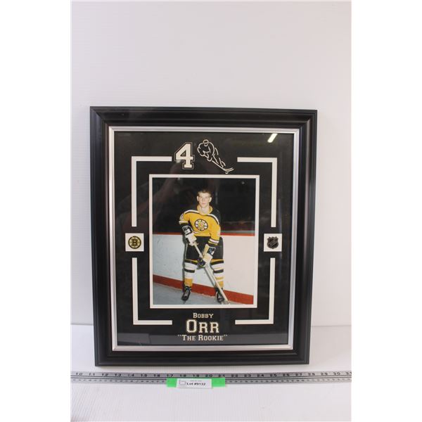Bobby Orr " The Rookie" Picture in Frame - 20" x 17"