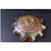 Image 4 : Dugan Wildflower Marigold Carnival Ruffle Glass Dish - 9"