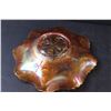 Image 4 : Dragon & Lotus Peach Lustre Carnival Glass Dish - 9"