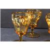 Image 5 : MCM Moser Amber Decanter & Glasses Art Flower Design Set