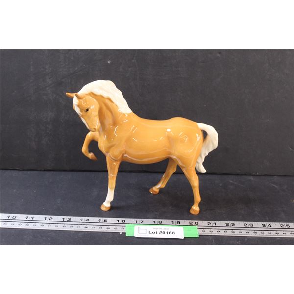 Beswick No.1549 Horse (Head Tucked, Leg up) Palomino Gloss - Repairs to Two Legs