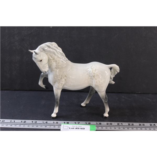 Beswick No. 1549 Horse (Head Tucked, Leg up) Grey Gloss