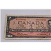 Image 2 : (2) 1954 Canadian Two Dollar Bills