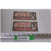 Image 1 : (2) 1954 Canadian Two Dollar Bills