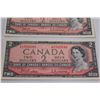 Image 3 : (2) 1954 Canadian Two Dollar Bills
