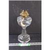 Image 1 : Antique P&A Brand Clear Glass Kerosene Lamp - 11" x 5"