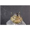 Image 2 : Antique P&A Brand Clear Glass Kerosene Lamp - 11" x 5"