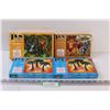 Image 1 : (4) BUM Tarzan Themed 1:32 Plastic Model Scale Figurine Sets