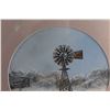 Image 3 : Beautifully Framed Original Oil Painting - Farm Scene and Windmill by Artist Glenna Jacobitz