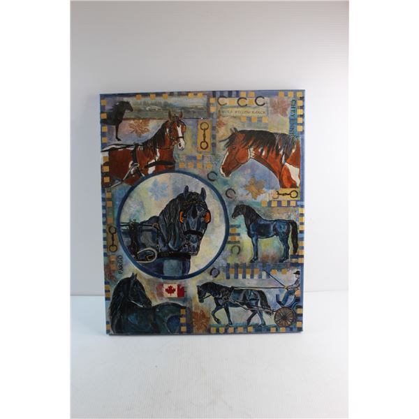 Original Painting On Canvas by Renowned Saskatchewan Artist Judy Wood - 20'' Wide x 24'' High