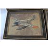 Image 2 : Vintage Airplane Prints by Artist Robert Banks- Set of 5 - 17'' Wide x 13'' High - Professionally Fr