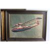 Image 4 : Vintage Airplane Prints by Artist Robert Banks- Set of 5 - 17'' Wide x 13'' High - Professionally Fr