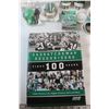Image 4 : Saskatchewan Roughrider Items - 2 Boxes Andy Fantuz Flakes (Empty), 5 Collectible Lamb's 100 year Gl