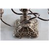 Image 5 : Vintage English Silver Plated Twisted 3 Arm Candle Holder - Very Heavy and Beautiful + Vintage Toron
