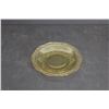 Image 4 : (2) Yellow Depression Glass - Possibly Federal or Indiana - Butter Base and Small Saucer