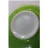 Image 3 : Vintage Pyrex Promotional 444 Green Dot Square Cinderella Mixing Bowl -4 Quart - No Chips or Cracks