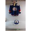 Image 1 : Vintage Esso Hockey Jersey - Size Youth (Small) + Vintage Esso Snapback Ballcap (New) + Vintage Merv