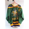 Image 6 : Mighty Ducks (Movie) Original Charlie Conway #96 Embroidered Hockey Jersey - Made by TS Jerseys + La
