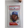 Image 3 : Vladimir Guerrero 2019 Topps Baseball Card PSA 9 + Vintage Red Hawk Baseball Glove + Vintage Hilleri