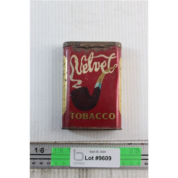 Vintage Velvet Tobacco Pocket Tin