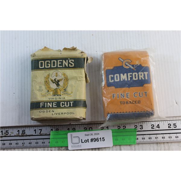 Vintage Ogden's Fine Cut Tobacco Pouch and Comfort Fine Cut Tobacco - Sealed
