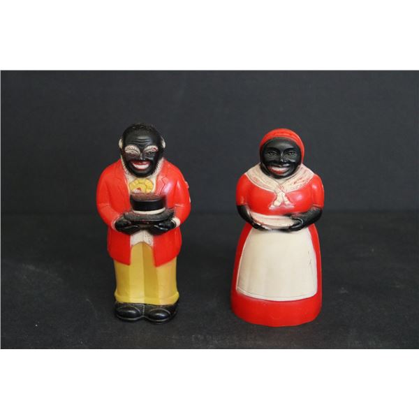 Black Americana Salt and Pepper Shakers Set