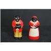 Image 1 : Black Americana Salt and Pepper Shakers Set