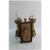 Image 7 : Brass Electric Wall Lamp - Working