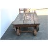 Image 3 : ** Antique Railway Cargo Transport Cart - 25 x 43 - Some Damage