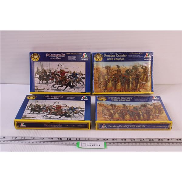 (4) 1:72 Model Scale Kits: Persian Cavalry and Mongols