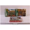 Image 1 : (3) 1:72 Scale Model Figure Kits - WWII - Afrika Corps, German Engineers, German Armoured Infantry