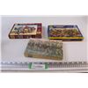 Image 1 : (3) Boxes Soldier Figurine Model Kits - Assorted Scales, (1) Pack is Sealed