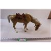 Image 1 : 1960s Marx Palomino Horse with Saddle, Blanket, and Bridle