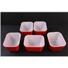 Image 3 : (5) PYREX Refrigerator Dishes - No Lids