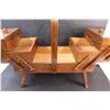 Image 4 : Wooden Accordion Sewing Box - Made in Romania